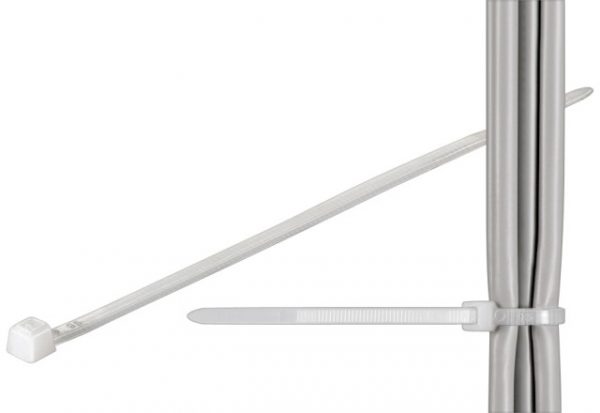 Brida (colier) plastic transparenta pentru cabluri