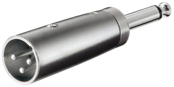 Adaptor XLR tata la 6.35mm mono tata