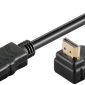 Cablu HDMI HS (viteza inalta) 3m HDMI tata la HDMI tata un capat cotit 90° V1.4