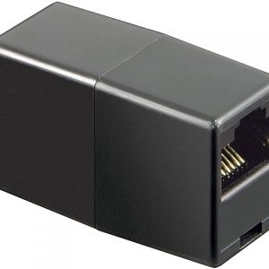 Adaptor UTP, ISDN 8P8C RJ45 mama la RJ45 mama, negru