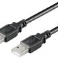 Cablu USB 2.0 3m A tata la A tata, negru